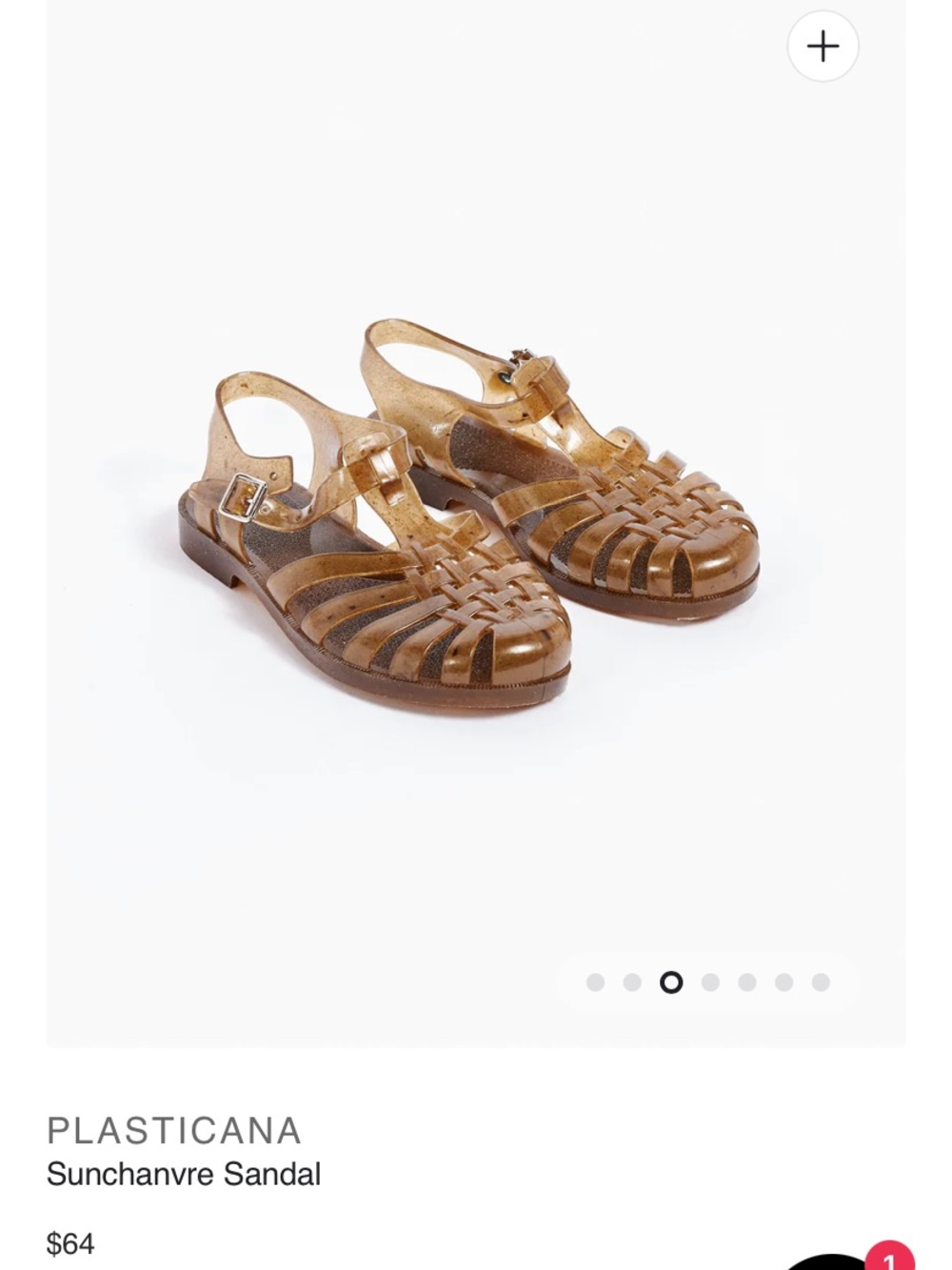 Plasticana hemp jelly sandal nwot